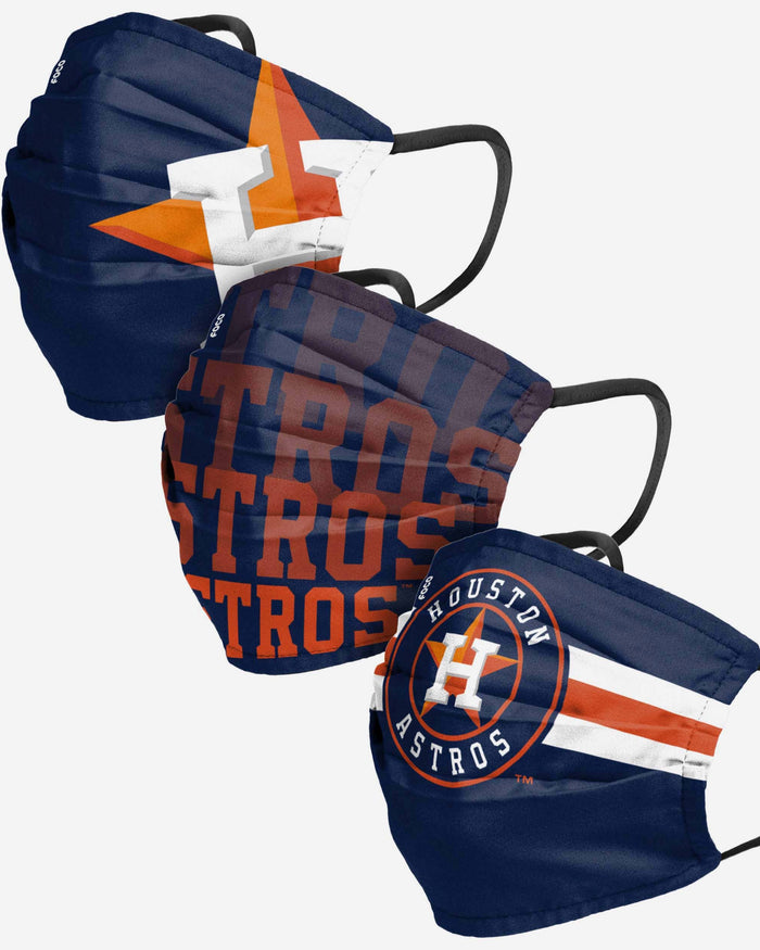 Houston Astros Matchday 3 Pack Face Cover FOCO - FOCO.com