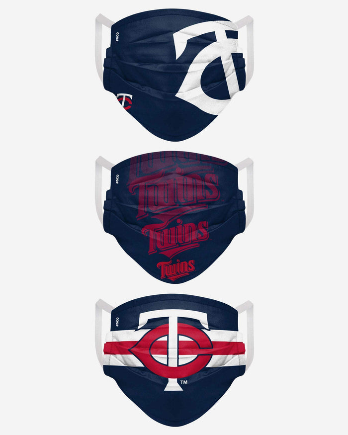 Minnesota Twins Matchday 3 Pack Face Cover FOCO - FOCO.com