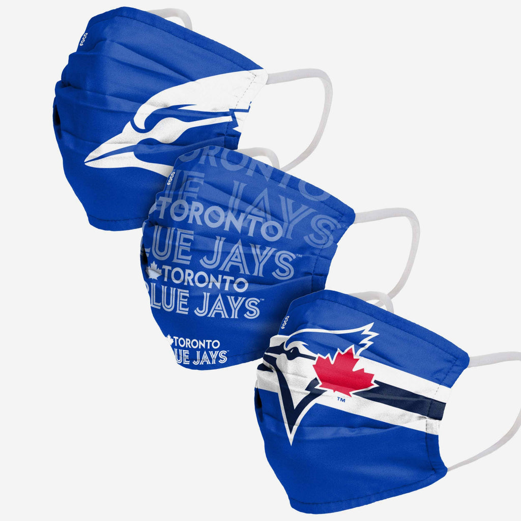 Toronto Blue Jays Matchday 3 Pack Face Cover FOCO - FOCO.com