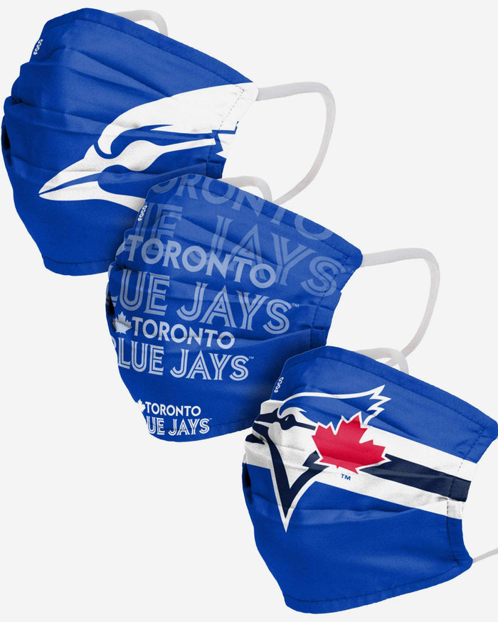 Toronto Blue Jays Matchday 3 Pack Face Cover FOCO - FOCO.com