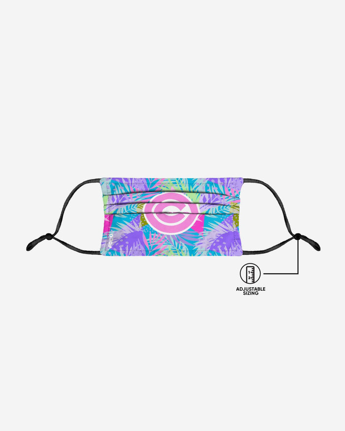 Chicago Cubs Neon Floral 3 Pack Face Cover FOCO - FOCO.com