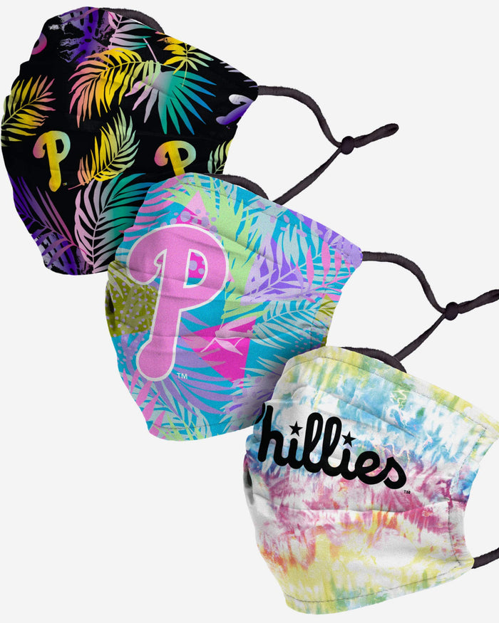 Philadelphia Phillies Neon Floral 3 Pack Face Cover FOCO - FOCO.com