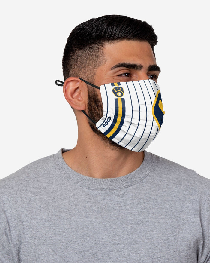Milwaukee Brewers Big Logo Gameday Face Cover FOCO - FOCO.com