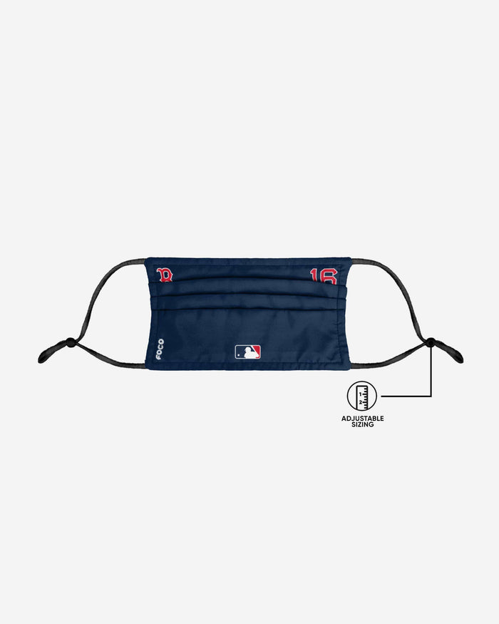 Andrew Benintendi Boston Red Sox On-Field Gameday Adjustable Face Cover FOCO - FOCO.com