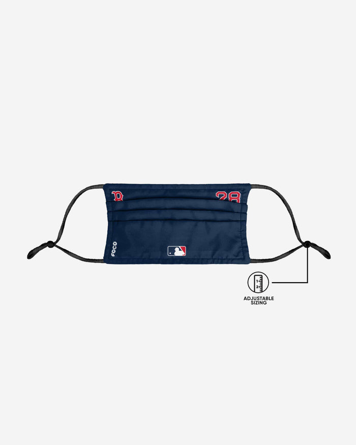 JD Martinez Boston Red Sox On-Field Gameday Adjustable Face Cover FOCO - FOCO.com