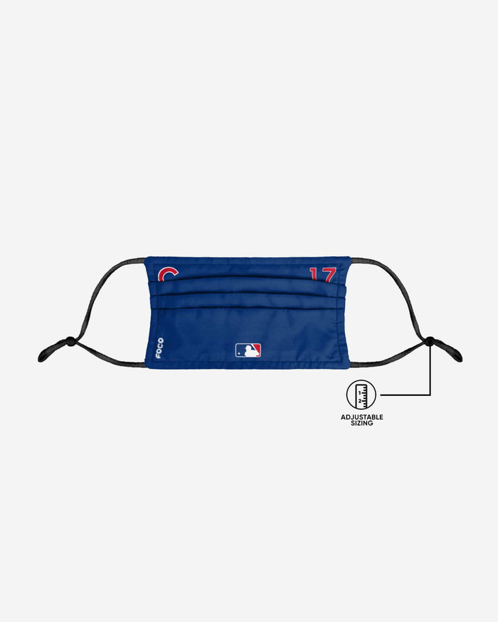 Kris Bryant Chicago Cubs On-Field Gameday Adjustable Face Cover FOCO - FOCO.com