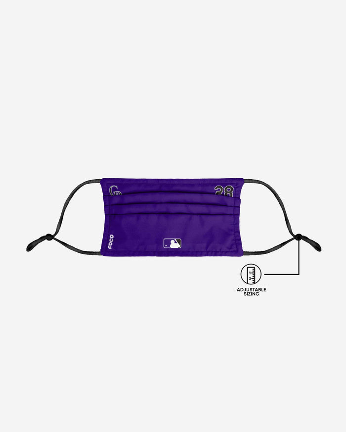 Nolan Arenado Colorado Rockies On-Field Gameday Adjustable Face Cover FOCO - FOCO.com