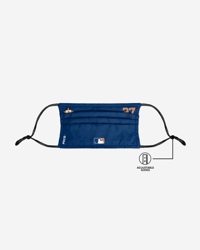 Jose Altuve Houston Astros On-Field Gameday Adjustable Face Cover FOCO - FOCO.com