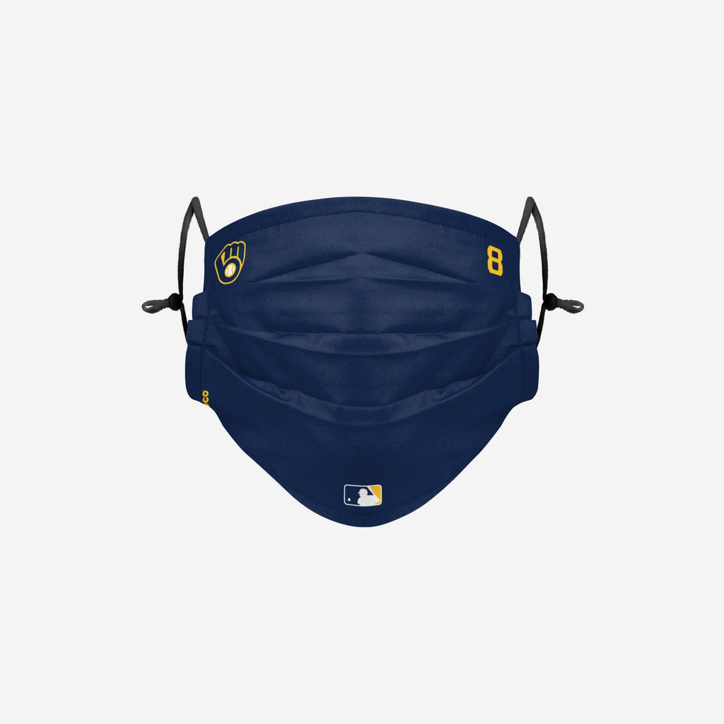 Ryan Braun Milwaukee Brewers On-Field Gameday Adjustable Face Cover FOCO - FOCO.com