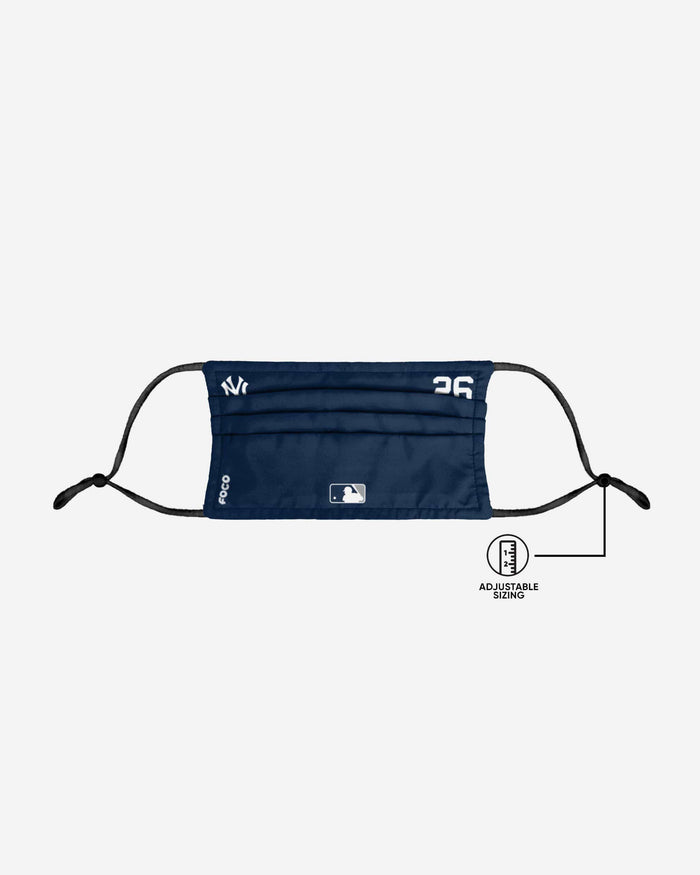 DJ LeMahieu New York Yankees On-Field Gameday Adjustable Face Cover FOCO - FOCO.com