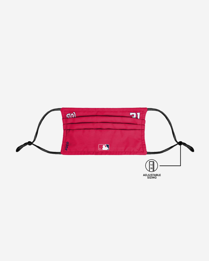 Max Scherzer Washington Nationals On-Field Gameday Adjustable Face Cover FOCO - FOCO.com