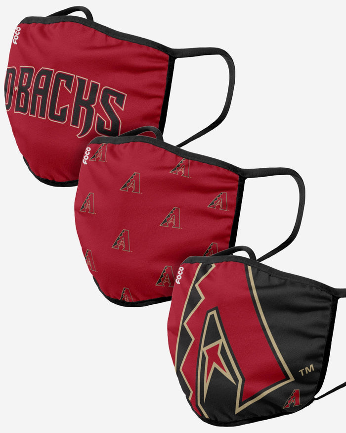 Arizona Diamondbacks 3 Pack Face Cover FOCO Adult - FOCO.com