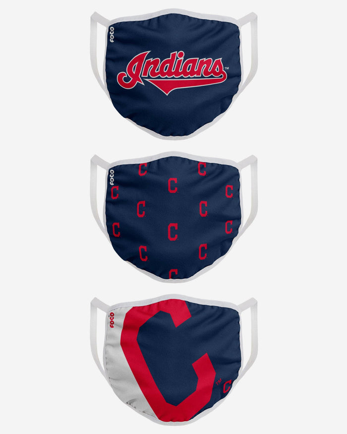 Cleveland Guardians 3 Pack Face Cover FOCO - FOCO.com