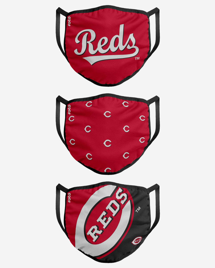 Cincinnati Reds 3 Pack Face Cover FOCO - FOCO.com