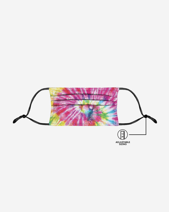 Chicago Cubs Pastel Tie-Dye Adjustable Face Cover FOCO - FOCO.com