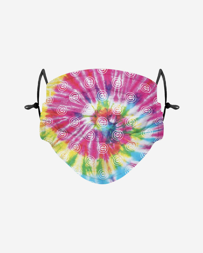 Chicago Cubs Pastel Tie-Dye Adjustable Face Cover FOCO - FOCO.com