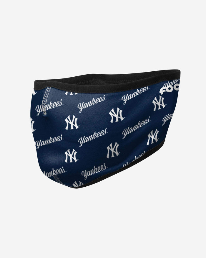 New York Yankees Repeat Script Earband Face Cover FOCO - FOCO.com