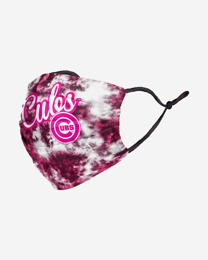 Chicago Cubs Pink Tie-Dye Adjustable Face Cover FOCO - FOCO.com