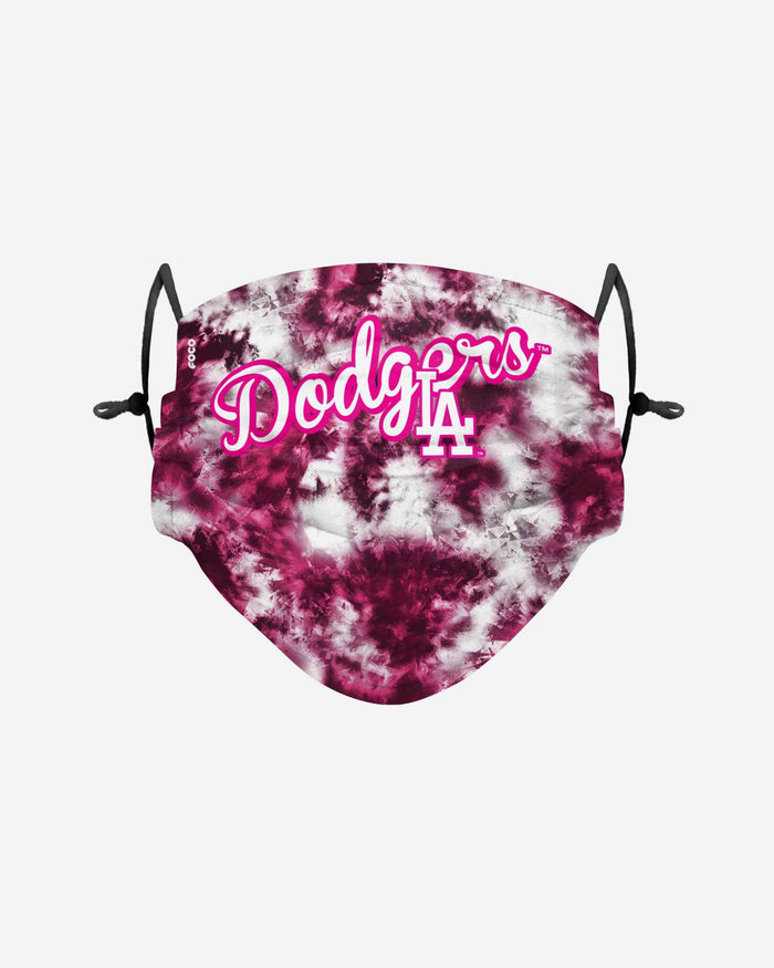 Los Angeles Dodgers Pink Tie-Dye Adjustable Face Cover FOCO - FOCO.com