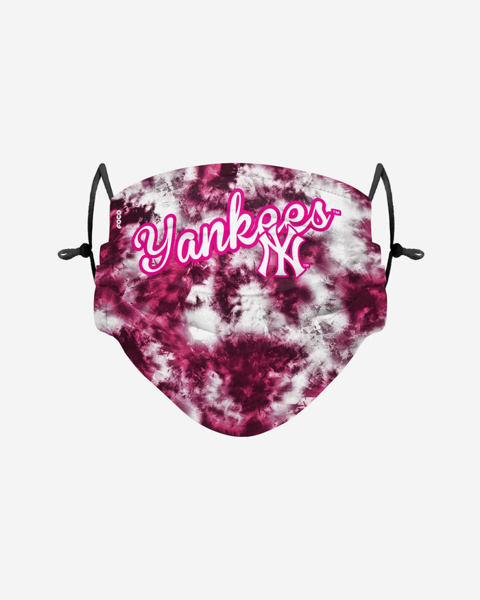 New York Yankees Pink Tie-Dye Adjustable Face Cover FOCO - FOCO.com