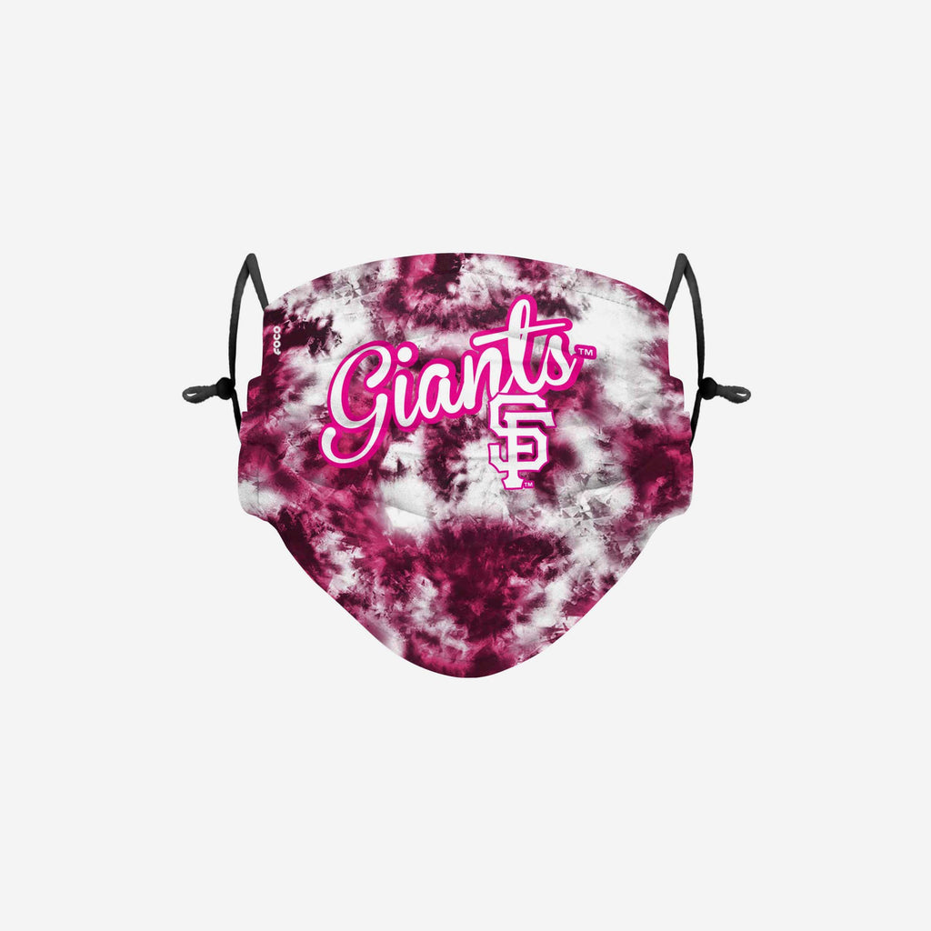 San Francisco Giants Pink Tie-Dye Adjustable Face Cover FOCO - FOCO.com