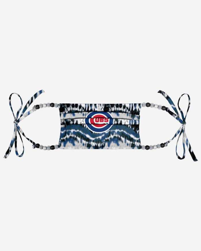 Chicago Cubs Tie-Dye Beaded Tie-Back Face Cover FOCO - FOCO.com