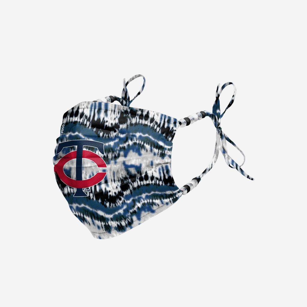 Minnesota Twins Tie-Dye Beaded Tie-Back Face Cover FOCO - FOCO.com