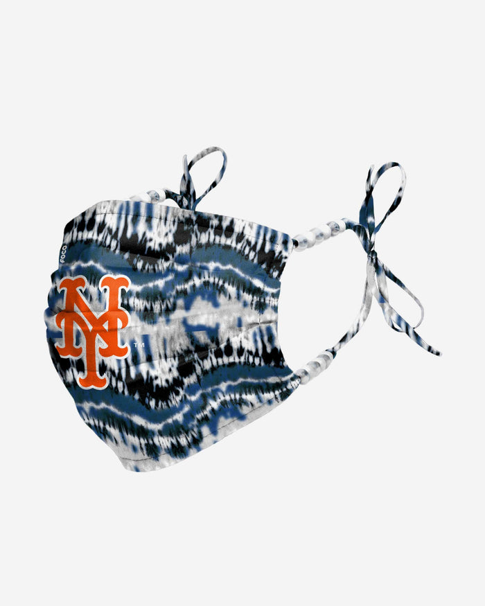 New York Mets Tie-Dye Beaded Tie-Back Face Cover FOCO - FOCO.com