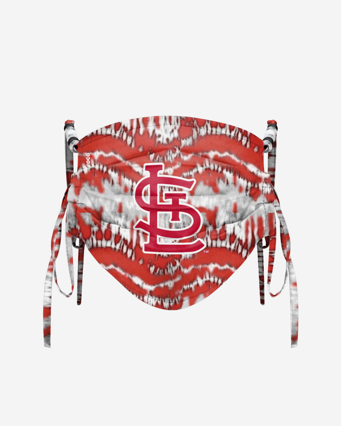 St Louis Cardinals Tie-Dye Beaded Tie-Back Face Cover FOCO - FOCO.com