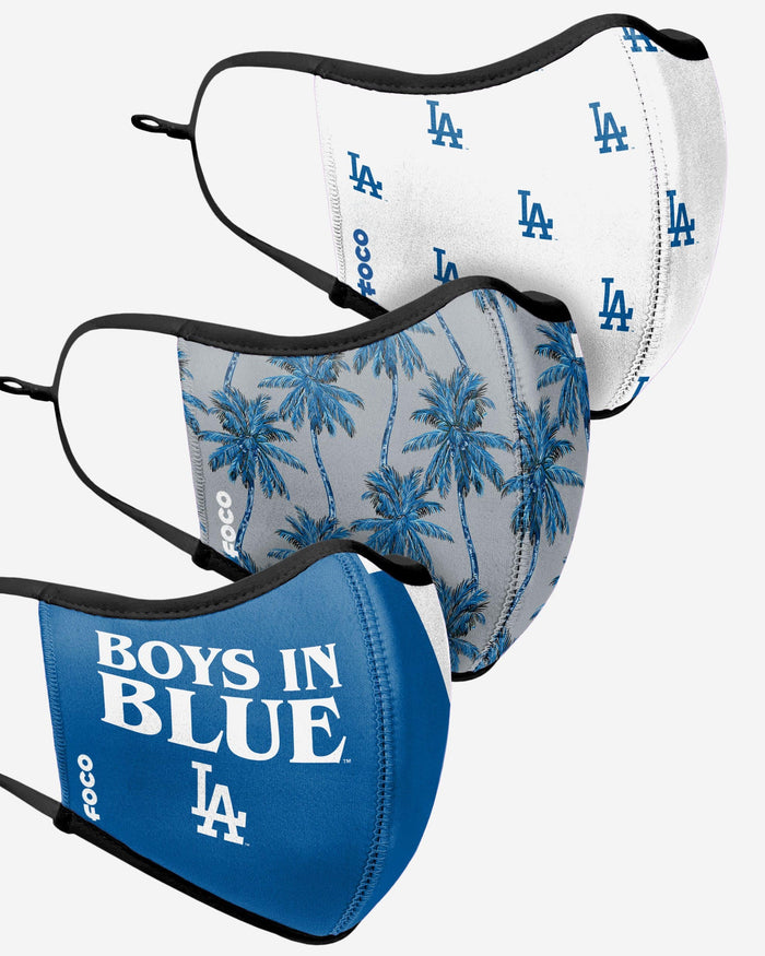 Los Angeles Dodgers Thematic Sport 3 Pack Face Cover FOCO - FOCO.com