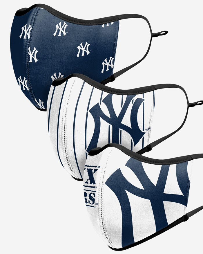 New York Yankees Thematic Sport 3 Pack Face Cover FOCO - FOCO.com