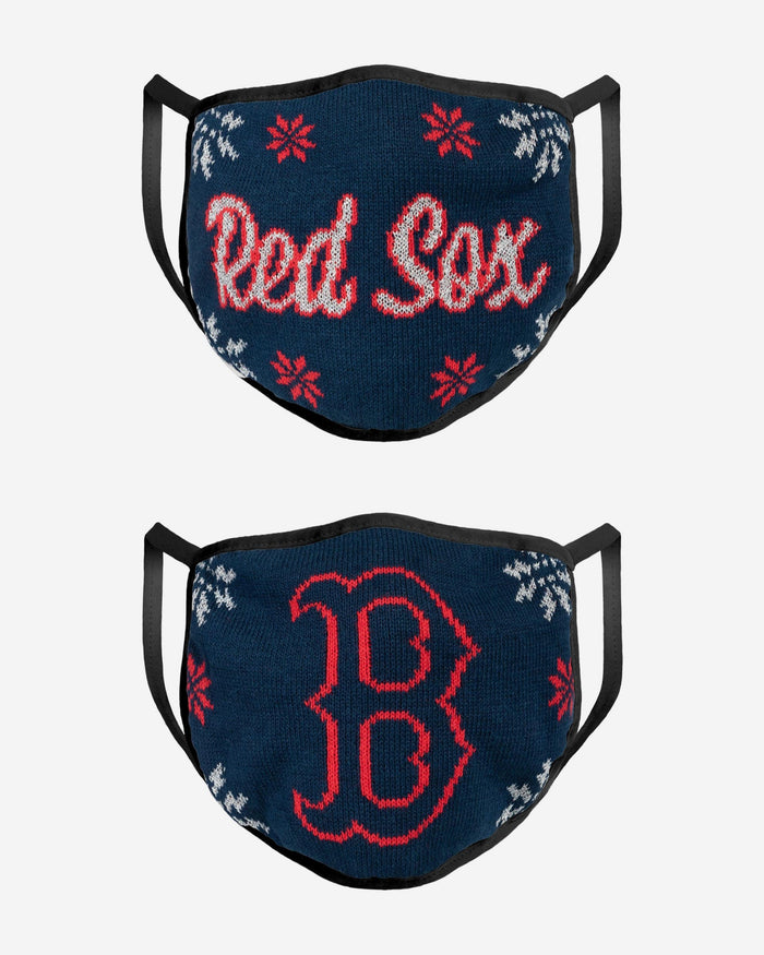 Boston Red Sox Womens Knit 2 Pack Face Cover FOCO - FOCO.com