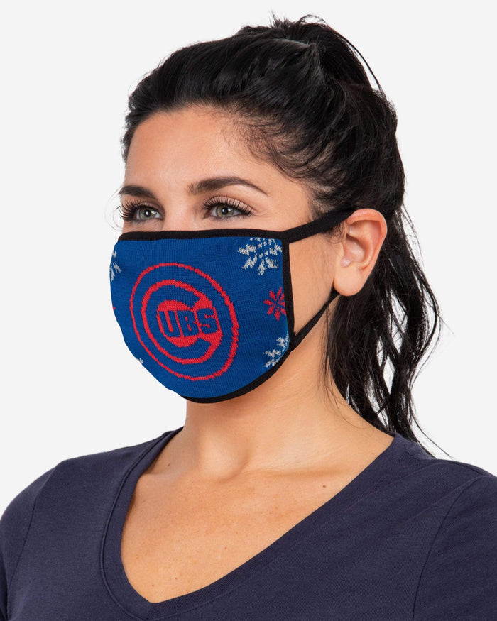 Chicago Cubs Womens Knit 2 Pack Face Cover FOCO - FOCO.com