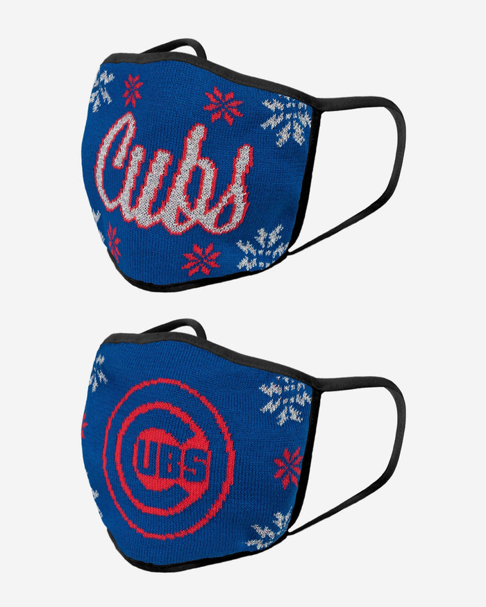 Chicago Cubs Womens Knit 2 Pack Face Cover FOCO - FOCO.com