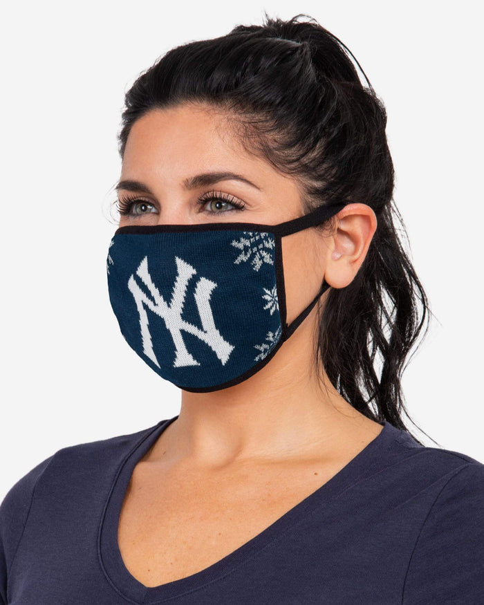 New York Yankees Womens Knit 2 Pack Face Cover FOCO - FOCO.com