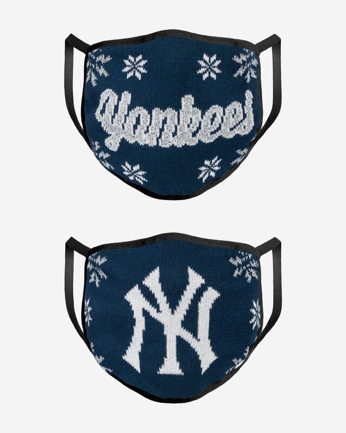 New York Yankees Womens Knit 2 Pack Face Cover FOCO - FOCO.com