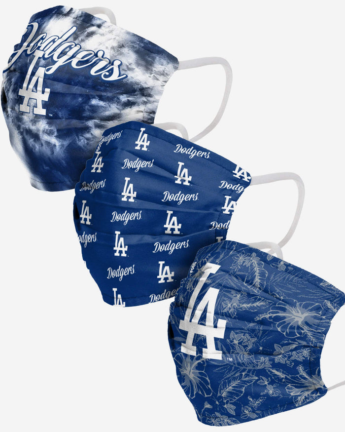 Los Angeles Dodgers Womens Matchday 3 Pack Face Cover FOCO - FOCO.com