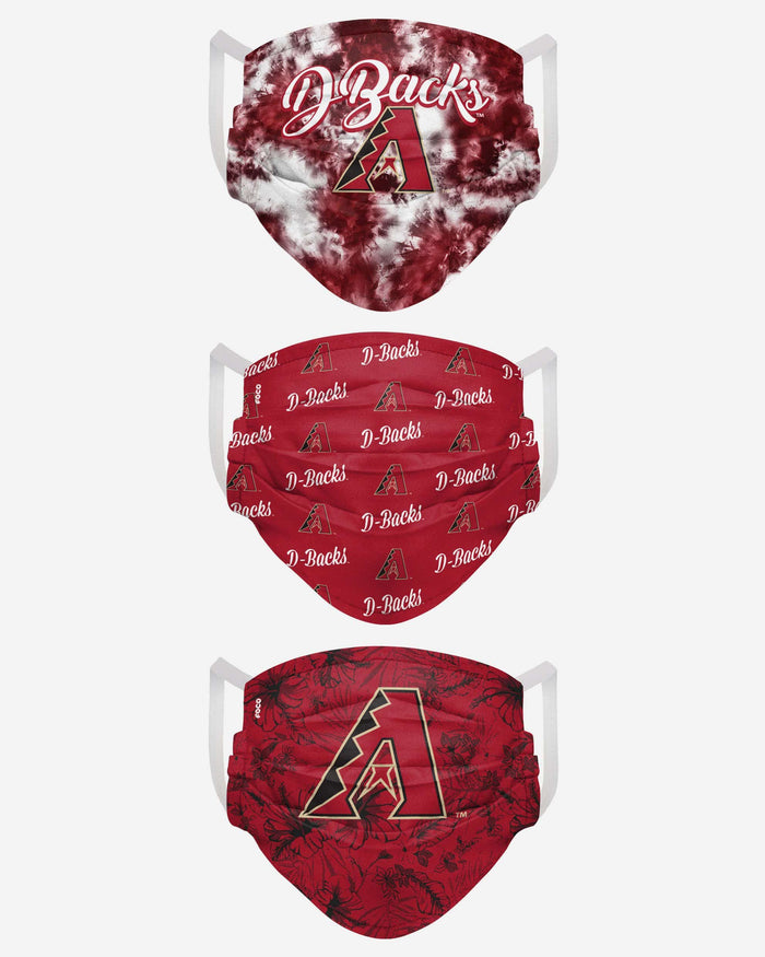 Arizona Diamondbacks Womens Matchday 3 Pack Face Cover FOCO - FOCO.com