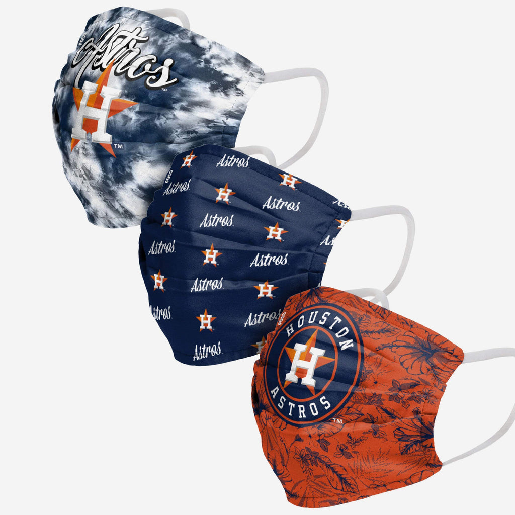 Houston Astros Womens Matchday 3 Pack Face Cover FOCO - FOCO.com