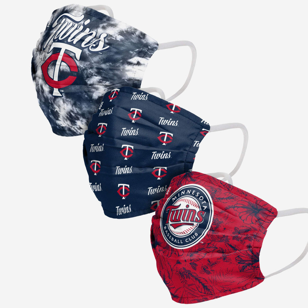 Minnesota Twins Womens Matchday 3 Pack Face Cover FOCO - FOCO.com