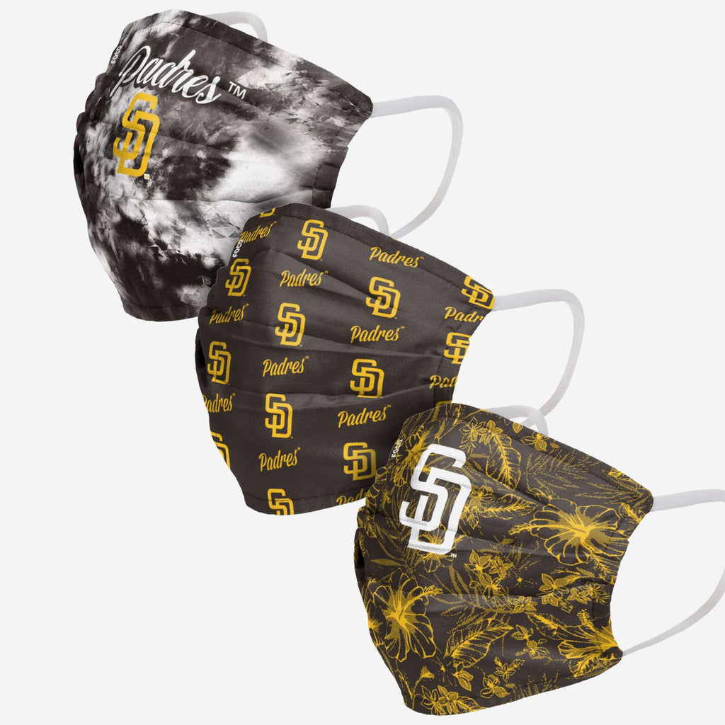 San Diego Padres Womens Matchday 3 Pack Face Cover FOCO - FOCO.com