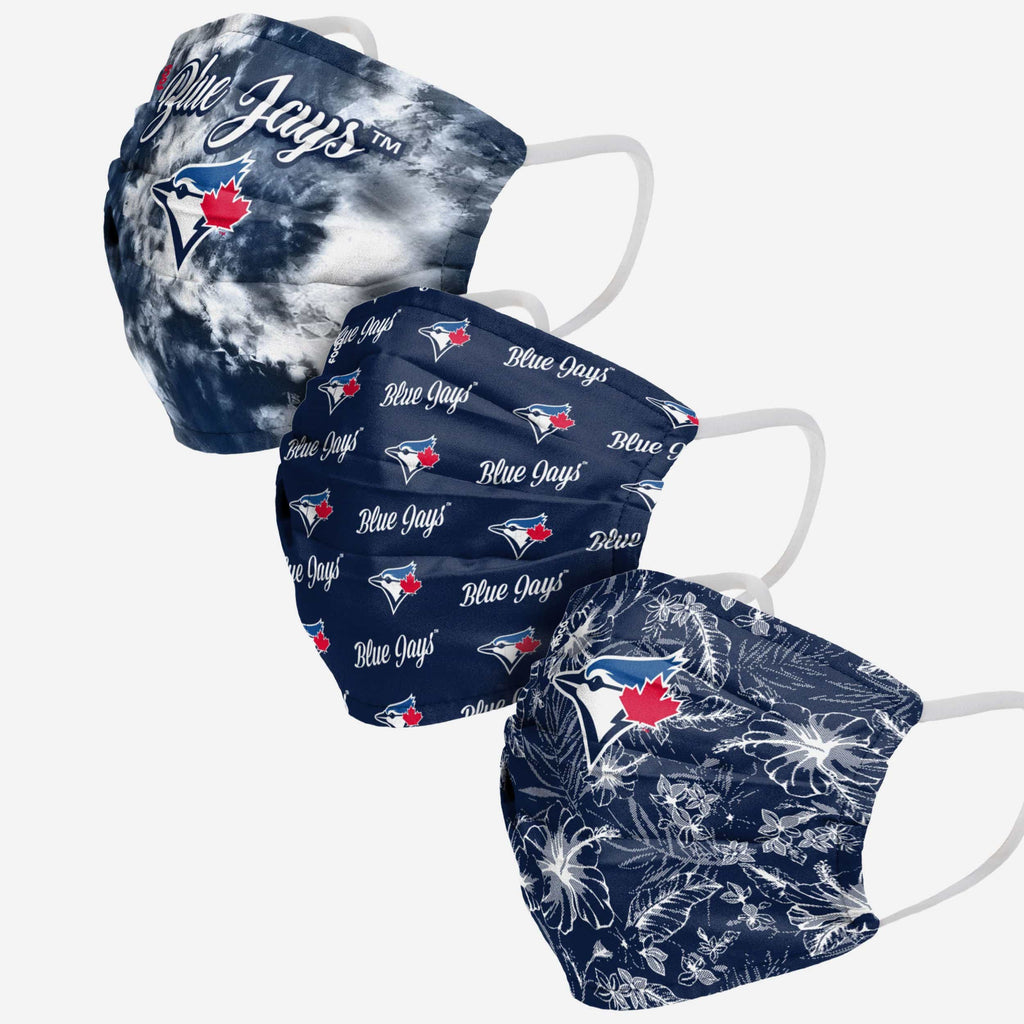 Toronto Blue Jays Womens Matchday 3 Pack Face Cover FOCO - FOCO.com