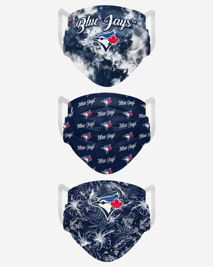 Toronto Blue Jays Womens Matchday 3 Pack Face Cover FOCO - FOCO.com