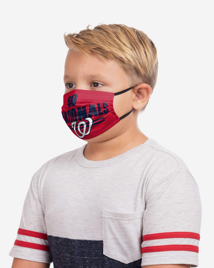 Washington Nationals Youth Rising Stars Adjustable 5 Pack Face Cover FOCO - FOCO.com
