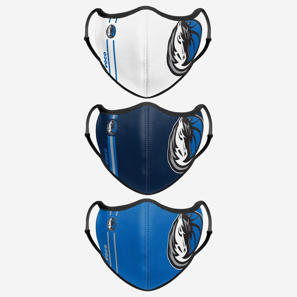 Dallas Mavericks Sport 3 Pack Face Cover FOCO - FOCO.com