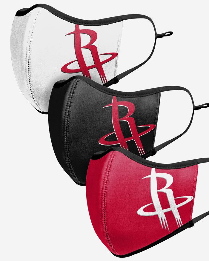 Houston Rockets Sport 3 Pack Face Cover FOCO - FOCO.com