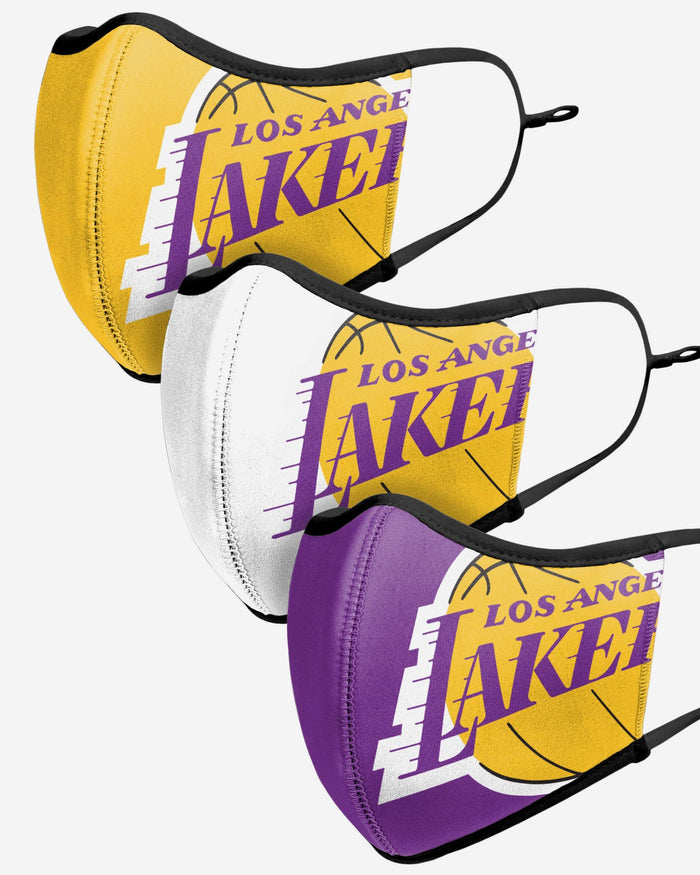 Los Angeles Lakers Sport 3 Pack Face Cover FOCO - FOCO.com