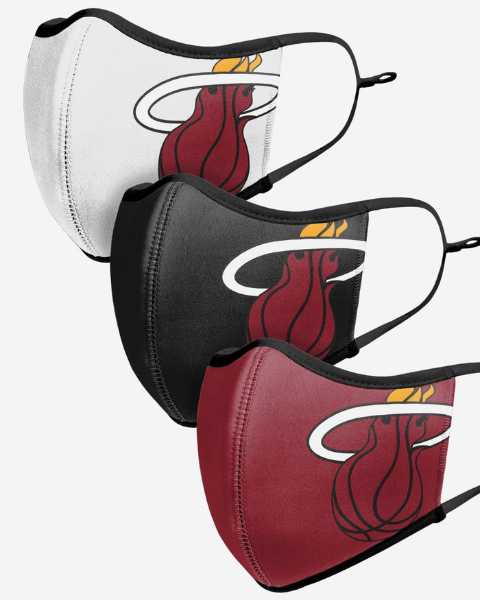 Miami Heat Sport 3 Pack Face Cover FOCO - FOCO.com