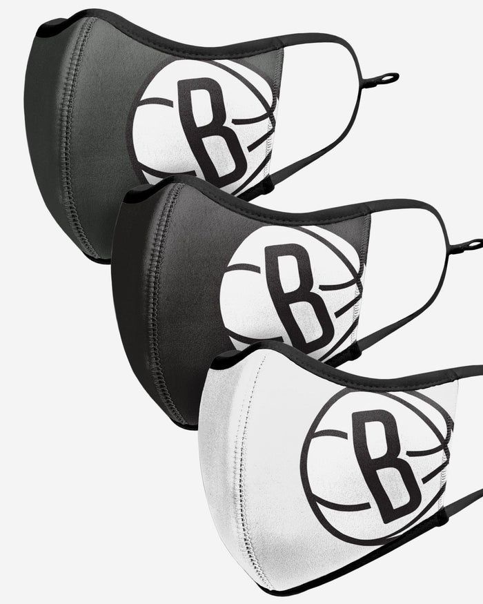 Brooklyn Nets Sport 3 Pack Face Cover FOCO - FOCO.com