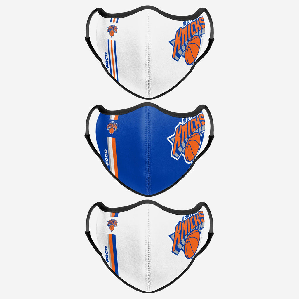 New York Knicks Sport 3 Pack Face Cover FOCO - FOCO.com